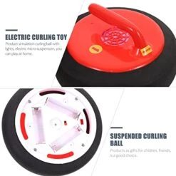 Totority Floating Curling Ball Kids Outdoor Playsets Kids Football Toys Soccer Toy Tabletop Curling Game Tabletop Curling Game Pucks Replacement Shuffleboard Rollers Eva Electric Curling -Play Nest Game 411Bmvuwi4L