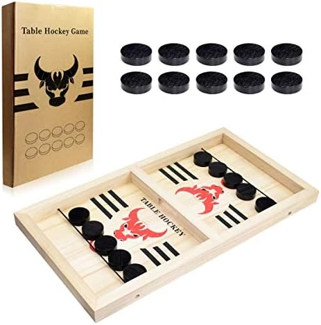 BAKAM Super Fast Sling Puck Game, Portable Table Hockey Game For Kids And Adults, Tabletop Slingshot Games Toys For Boys And Girls, Desktop Sport Board Game For Family Game Night Fun (Large Winner) 9 BAKAM Super Fast Sling Puck Game, Portable Table Hockey Game For Kids And Adults, Tabletop Slingshot Games Toys For Boys And Girls, Desktop Sport Board Game For Family Game Night Fun (Large Winner) - Image 7