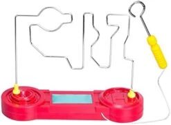 Predolo Electric Bump Maze Game Stable Buzz Wire Game Simple Using Universal Educational Science Toys Electric Shock Toy Interactive Game For Halloween, Three Levels -Play Nest Game 411WpUHFpL. AC