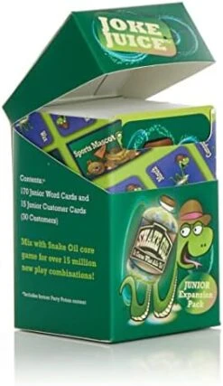 SNAKE OIL Booster Shot Game Core-Level Expansion Pack For Ages 10+ - The Silly Selling Party Game -Play Nest Game 412TNklx2eL. AC