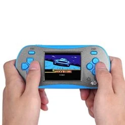 Handheld Game Player For Kids Adults- FAMILY POCKET RS16 Portable Classic Game Controller Built-in 260 Game 2.5 Inch LCD Retro Arcade Video Game System Children's Birthday Gift (RS-16 Blue1) -Play Nest Game 415s1UDaRLL