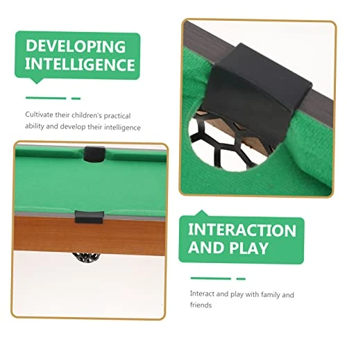 Sosoport 1 Set Pool Table Poppets For Kids Boys Kids Toys Kids Travel Toys Mini Billiard Game Toy Interesting Table Billiard Toy Parent- Child Pool Table Toy Creative Billiard Table Green 5 Sosoport 1 Set Pool Table Poppets For Kids Boys Kids Toys Kids Travel Toys Mini Billiard Game Toy Interesting Table Billiard Toy Parent- Child Pool Table Toy Creative Billiard Table Green - Image 3