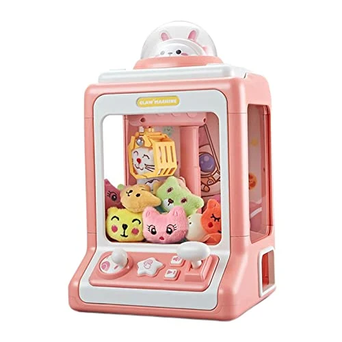 Harilla Small Claw Machine ,Kids Arcade Claw Machine , Pink 3 Harilla Small Claw Machine ,Kids Arcade Claw Machine , Pink