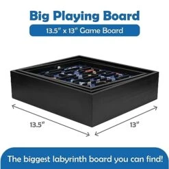 STERLING Games Wooden Labyrinth Space Shuttle Theme Tilt Maze Game With Marble Ball And 60 Waypoints For 6 Years Up, 13.5" X 13" Board 12 STERLING Games Wooden Labyrinth Space Shuttle Theme Tilt Maze Game With Marble Ball And 60 Waypoints For 6 Years Up, 13.5" X 13" Board -Play Nest Game 417H5aEIF9L
