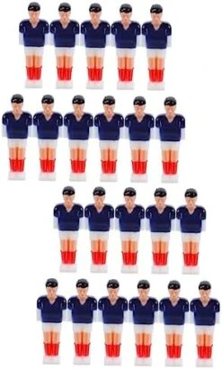 HOLIDYOYO 22 Pcs Football Machine Player Mini Footballs Toy Machine Doll Set Resin Foosball Player Foosball Table For Kids Portable Mini Table Football Creative Table Football Boys Component -Play Nest Game 419nBRm0EYL. AC