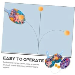 Kisangel 1 Set Table Tennis Trainer Sport Accessories Tool Toys Desktop Accessories Indoor Game Toys Table Tennis Trainer Set Funny Wood Sports Racket Indoor Hanging Table Tennis Indoor Toy -Play Nest Game 41DQjZDNHyL