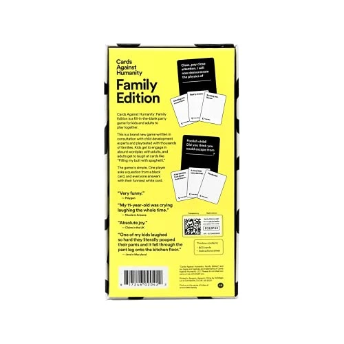 Cards Against Humanity: Family Edition • The Actual Official Family Edition Of CAH • Ages 8+ 4 Cards Against Humanity: Family Edition • The Actual Official Family Edition Of CAH • Ages 8+ - Image 2