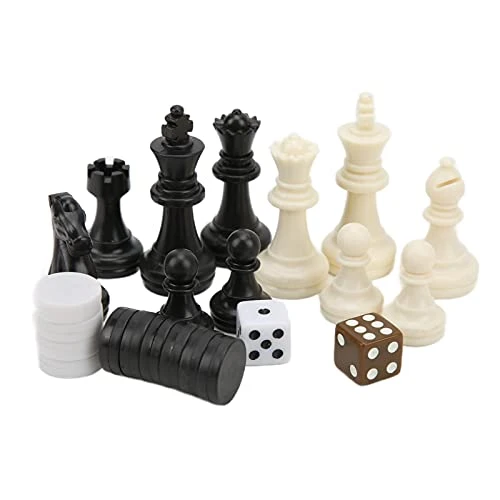 24.7x24.8 Foldable Checker Backgammon Board Game Set,plplaaoo 3 In 1 Magnetic Chess Board Set, Wooden Chess Board, Jaeraph Chess Sets, Educational Toys For Kids And Adults 6 24.7x24.8 Foldable Checker Backgammon Board Game Set,plplaaoo 3 In 1 Magnetic Chess Board Set, Wooden Chess Board, Jaeraph Chess Sets, Educational Toys For Kids And Adults - Image 4