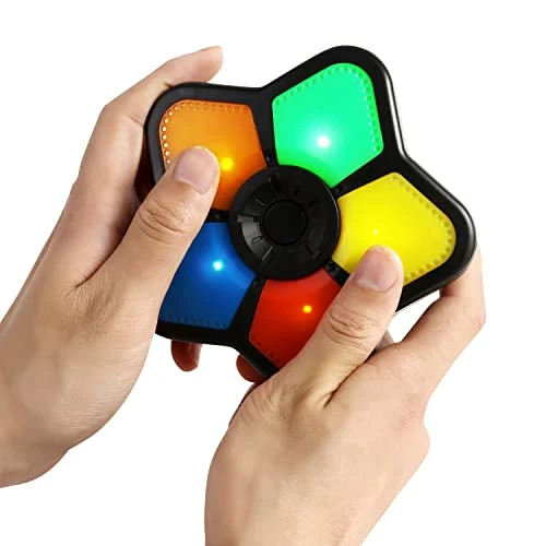 Light-Up Memory Game With Sounds - Electronic 5 Sequence Handheld Classic Brain Toy For Boys, Girls & Adults, Lightweight, Portable Gift For Kids 4 Light-Up Memory Game With Sounds - Electronic 5 Sequence Handheld Classic Brain Toy For Boys, Girls & Adults, Lightweight, Portable Gift For Kids - Image 2