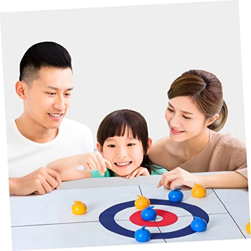 CLISPEED 1 Set Table Curling Childrens Play Sets Chess Boards For Kid Parent Kids Curling Game Set Party Supply White Campus Curly Plastic Roller Set Portable Chess Board 4 CLISPEED 1 Set Table Curling Childrens Play Sets Chess Boards For Kid Parent Kids Curling Game Set Party Supply White Campus Curly Plastic Roller Set Portable Chess Board - Image 2