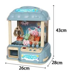 Fancyes Claw Machine Arcade Game With 20 Capsule, Arcade Candy Capsule Claw Game Prizes Toy, Blue 40 Dolls -Play Nest Game 41FyNeZMvKL