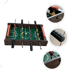 Kisangel Table Football Kids Mini Toys Boys Football Mini Soccer Balls Boys Sports Toys Foosball Soccer Kids Desktop Games Wooden Green Interesting Foosball Game Foosball Table Kids Supply -Play Nest Game 41GlDRdMjML