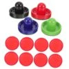 HEASOME 1 Set Air Hockey Paddles Air Hockey Supplies Desk Hockey Lint Black Suits Desktop Accessories Red Outfit Party Favors Small Ice Hockey Pusher Ice Hockey Replacements Racket Toy Abs