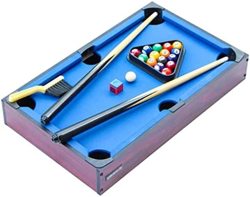 IFOYO Mini Table Top Pool, Billiards Table With 15 Colored Balls, 1 Cue Ball, 1 Brush, 2 Pool Sticks & Racking Triangle Portable And Fun For Party Game 9 IFOYO Mini Table Top Pool, Billiards Table With 15 Colored Balls, 1 Cue Ball, 1 Brush, 2 Pool Sticks & Racking Triangle Portable And Fun For Party Game - Image 7