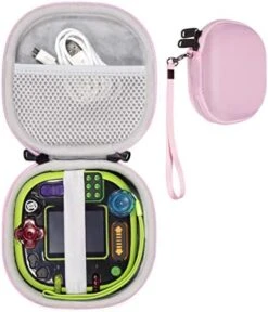 Game System Case For Leapfrog Rockit Twist Handheld Learning Game System, By Alltravel, Tailor Made Case-Best Matching With Color And Shape, Mesh Accessories Pocket, Detachable Wrist Strap (Purple) -Play Nest Game 41J7jjuxaaL. AC