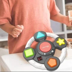 Harilla Classic Electronic Memory Game With Lights Sound Follow The Flashing Sequence Remember Challenge Game Steering Wheel For Toddlers -Play Nest Game 41JP0Ex7qwL