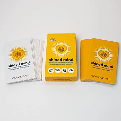 Shined Mind: A Card Game For Cultivating Mindful Choices, Coping Skills, And Calm (58 Cards) Mindfulness And Affirmation Relief Game For Self-Care, Stress-Relief, Focus - For Ages 16+ (2-6 Players) 7 Shined Mind: A Card Game For Cultivating Mindful Choices, Coping Skills, And Calm (58 Cards) Mindfulness And Affirmation Relief Game For Self-Care, Stress-Relief, Focus - For Ages 16+ (2-6 Players) - Image 5