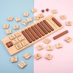 Auvewilo Wooden Math Board, Addition And Subtraction Learning Toy, Mathematical Game For Kids, Educational Activity With Hands-on Manipulatives 8 Auvewilo Wooden Math Board, Addition And Subtraction Learning Toy, Mathematical Game For Kids, Educational Activity With Hands-on Manipulatives -Play Nest Game 41Nr2e5t4rL