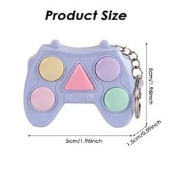 5Pcs Mini Led Memory Game Toy Keychain Electronic Button Game Machine Fidget Games For Kids Adult -Play Nest Game 41PQUZWUTtL