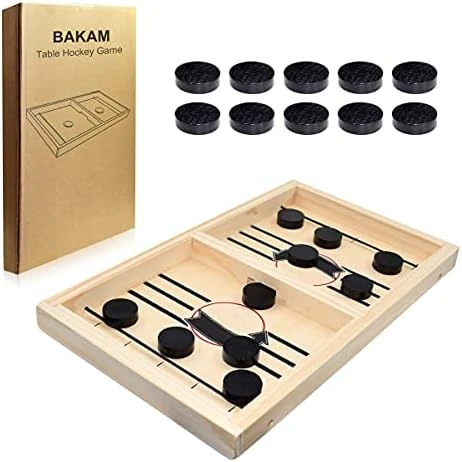 BAKAM Super Fast Sling Puck Game, Portable Table Hockey Game For Kids And Adults, Tabletop Slingshot Games Toys For Boys And Girls, Desktop Sport Board Game For Family Game Night Fun (Large Winner) 10 BAKAM Super Fast Sling Puck Game, Portable Table Hockey Game For Kids And Adults, Tabletop Slingshot Games Toys For Boys And Girls, Desktop Sport Board Game For Family Game Night Fun (Large Winner) - Image 8