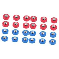 Kisangel 24 Pcs Football Machine Accessories Wood Toy Desktop Accessories Wooden Chess Board Wooden Soccer Game Table Board Soccer Rolling Beads Table Soccer Kits Funny Rolling Balls Table