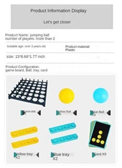 Bounce Off Game Family Game Board Game Pressure Relief Toy Interactive Battle Game -Play Nest Game 41SWXbKhm0L