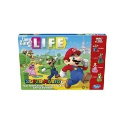 Hasbro Gaming The Game Of Life: Super Mario Edition Board Game For Kids Ages 8 And Up, Play Minigames, Collect Stars, Battle Bowser