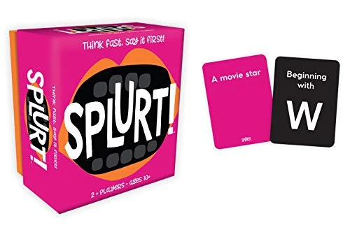 Gamewright - Splurt! - Portable Party Card Game - Think Fast. Say It First!,Pink 3 Gamewright - Splurt! - Portable Party Card Game - Think Fast. Say It First!,Pink
