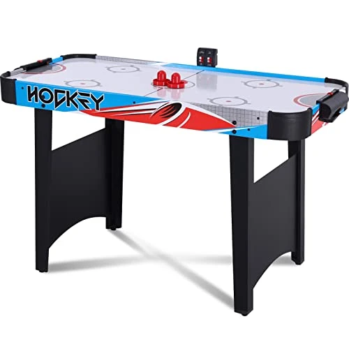 RayChee 48in Air Hockey Table For Kids And Adults, Portable Hockey Table W/LED Scoreboard, 2 Pucks, 2 Pushers, Powerful 12V Motor For Home, Game Room, Bar 3 RayChee 48in Air Hockey Table For Kids And Adults, Portable Hockey Table W/LED Scoreboard, 2 Pucks, 2 Pushers, Powerful 12V Motor For Home, Game Room, Bar