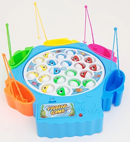 DITOYS Fishing Game Toys For Kids Set Includes 1 Game Base, 21 Fish, 6 Fishing Rods | Family Games For Kids 4 And Up | Gifts For Kids 1-2 Player Games In Spanish 4 DITOYS Fishing Game Toys For Kids Set Includes 1 Game Base, 21 Fish, 6 Fishing Rods | Family Games For Kids 4 And Up | Gifts For Kids 1-2 Player Games In Spanish - Image 2
