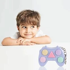 5Pcs Mini Led Memory Game Toy Keychain Electronic Button Game Machine Fidget Games For Kids Adult -Play Nest Game 41WhwDN5SaL