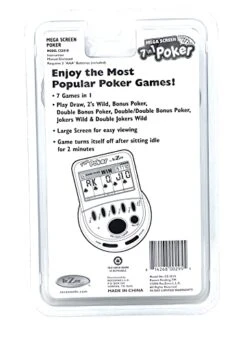 RecZone Mega Screen 7 In 1 Poker Electronic Game