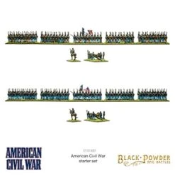 WarLord Black Powder Epic Battles American Civil War Starter Set Military Table Top Wargaming Plastic Model Kit 311514001, Green 13 WarLord Black Powder Epic Battles American Civil War Starter Set Military Table Top Wargaming Plastic Model Kit 311514001, Green -Play Nest Game 41Zo0As9tvL