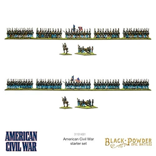 WarLord Black Powder Epic Battles American Civil War Starter Set Military Table Top Wargaming Plastic Model Kit 311514001, Green 8 WarLord Black Powder Epic Battles American Civil War Starter Set Military Table Top Wargaming Plastic Model Kit 311514001, Green - Image 6
