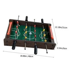 Kisangel Table Football Kids Mini Toys Boys Football Mini Soccer Balls Boys Sports Toys Foosball Soccer Kids Desktop Games Wooden Green Interesting Foosball Game Foosball Table Kids Supply -Play Nest Game 41ar5gNj4ML