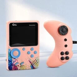 GENERIC Handheld Game Machine ,3-inch Large Screen 500 In One Handheld Computer Nostalgic Classic Children's Puzzle Toy Game Machine Big Screen,Gifts For Chrismas (Pink) -Play Nest Game 41bhglOP3FL