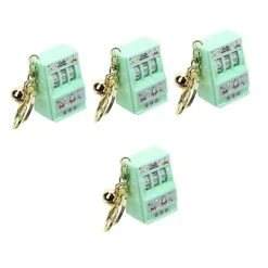 TOYANDONA Las Vegas 8 Pcs Rocker Keychain Mini Toys For Kids S For Adults Adukt Toys Mini Toy Mini Claw Machine For Kids Slots Toys Keychain Plaything Keychain Toy Gift