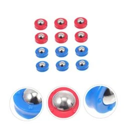 Kisangel 24 Pcs Football Machine Accessories Wood Toy Desktop Accessories Wooden Chess Board Wooden Soccer Game Table Board Soccer Rolling Beads Table Soccer Kits Funny Rolling Balls Table -Play Nest Game 41f3ySJUT9L