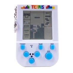 Tetris Keyring Handheld Arcade Game - Retro Mini Portable Handheld Tetris Game For Kids And Adults. Original Gameplay Including Original Tetris Sounds. Officially Licensed Tetris Game.