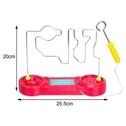 Predolo Electric Bump Maze Game Stable Buzz Wire Game Simple Using Universal Educational Science Toys Electric Shock Toy Interactive Game For Halloween, Three Levels -Play Nest Game 41h5XiK7jnL