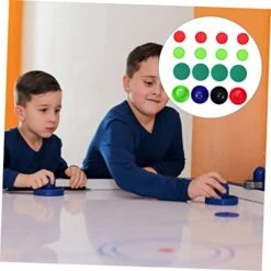 Toddmomy 2 Sets Air Hockey Slingshots For Kids Air Hockey Puck Kids Mini Toys Plastic Hockey Piece Foosball Pieces Air Hockey Paddle Plastic Hockey Parts Plastic Air Hockey Puck Felt Pad -Play Nest Game 41hDIYCYfDL