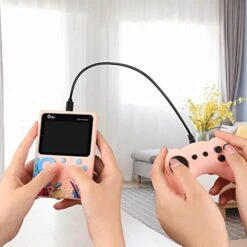 GENERIC Handheld Game Machine ,3-inch Large Screen 500 In One Handheld Computer Nostalgic Classic Children's Puzzle Toy Game Machine Big Screen,Gifts For Chrismas (Pink) -Play Nest Game 41hcGellpZL