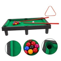Unomor 1 Set Billiard Toy Kids Educational Toys Mini Toys For Kids Mini Pool Table For Kids Miniature Billiard Game Table Miniature Pool Table Set Plastic Billiard Table Toy -Play Nest Game 41igzYgLt7L