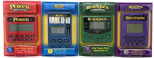 Electronic Gambling Game Pack Bundle Set Of 4 - Slot Machine - Poker - Blackjack - Solitaire Handheld Games 4 Electronic Gambling Game Pack Bundle Set Of 4 - Slot Machine - Poker - Blackjack - Solitaire Handheld Games - Image 2