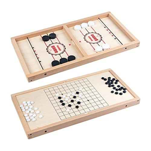Fast Sling Puck Game Wooden Hockey Game Winner Board Game Desktop Battle Interactive Toy For Kids Adults 5 Fast Sling Puck Game Wooden Hockey Game Winner Board Game Desktop Battle Interactive Toy For Kids Adults - Image 3