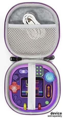 Game System Case For Leapfrog Rockit Twist Handheld Learning Game System, By Alltravel, Tailor Made Case-Best Matching With Color And Shape, Mesh Accessories Pocket, Detachable Wrist Strap (Purple) -Play Nest Game 41mSP8yBeiL