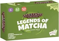 Sabobatage Expansion Pack: Legends Of Matcha - Easy Family-Friendly Party Game | Card Games For Adults, Teens & Kids | 2-7 Players -Play Nest Game 41nXEvskFjL. AC