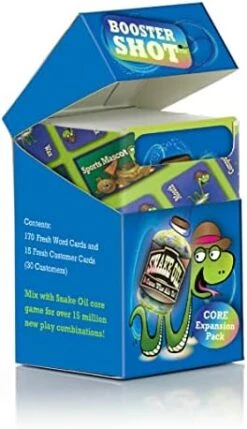 SNAKE OIL Booster Shot Game Core-Level Expansion Pack For Ages 10+ - The Silly Selling Party Game -Play Nest Game 41npIpuLmfL. AC