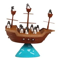 Xiaojikuaipao Kids Board Game Toys Penguin Pirate Boat Game Indoor Game Family/Party