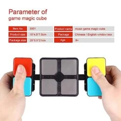 Predolo Cube Memory Game LED Flashing Cube Memory Game Interactive Toy Multiple Modes Portable Light Up Memory Game For Children Kids Adults Gift -Play Nest Game 41s0W5rDtlL 1